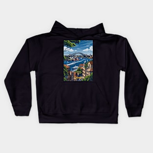 Sydney Cartoon Style Kids Hoodie